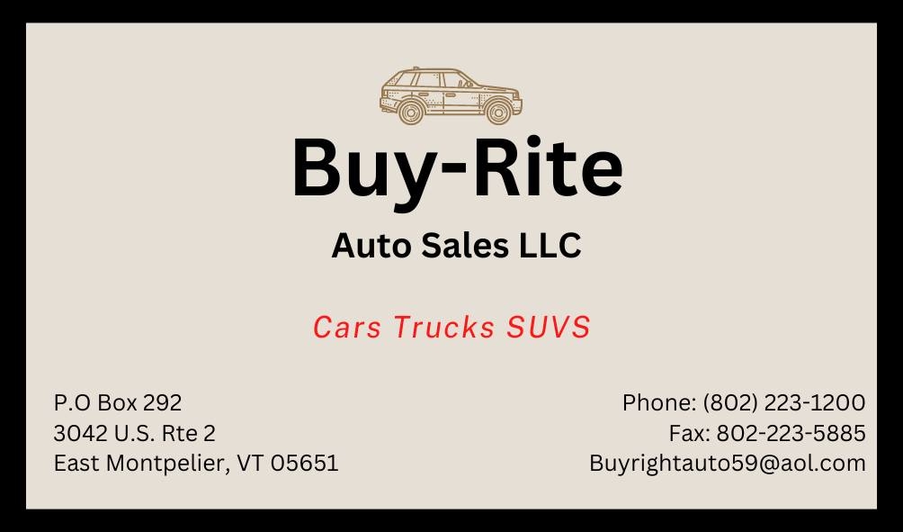 Buy Rite Auto Sales LLC | East Montpelier VT