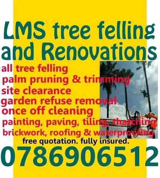 LMS tree felling services.