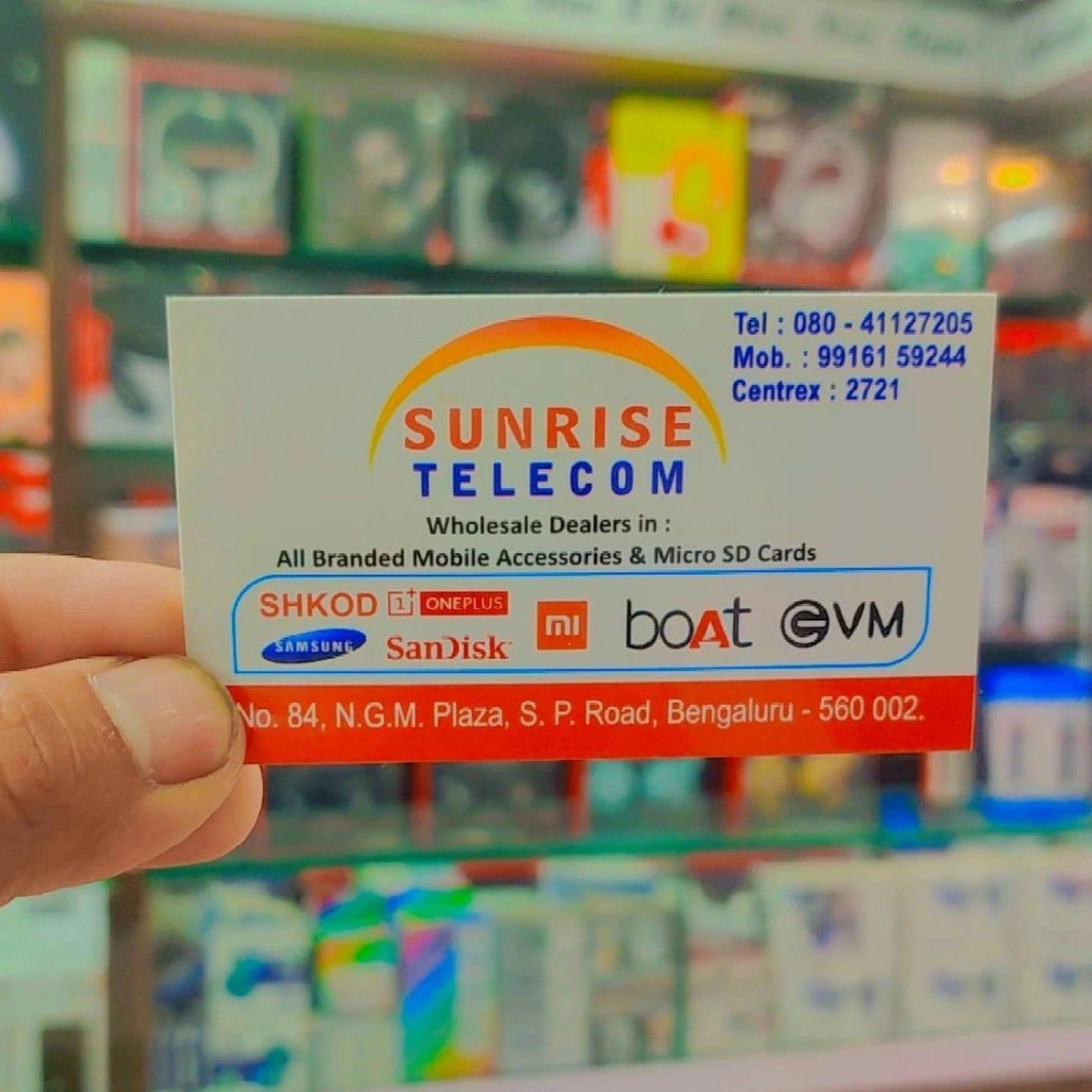 Sunrise telecom Bangalore