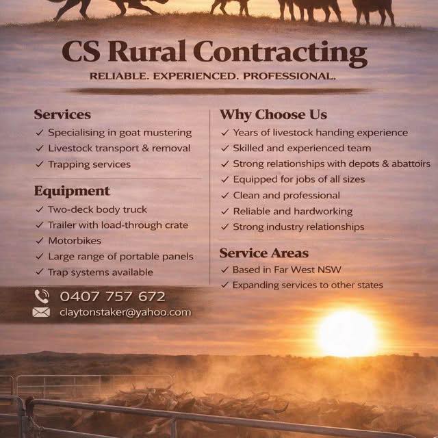 C.S rural contracting | Broken Hill NSW