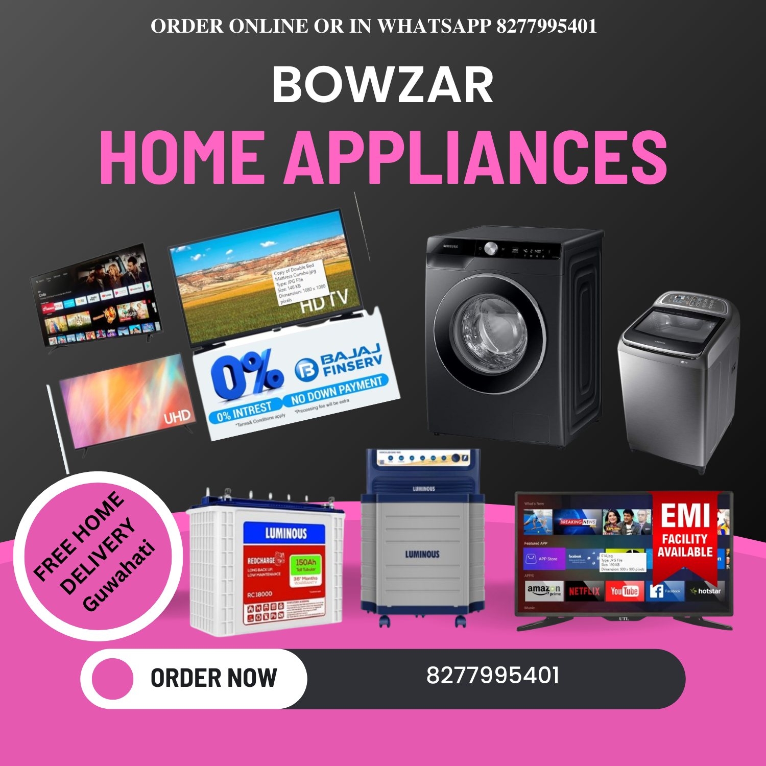 Bowzar Home Appliances Guwahati | Gauhati