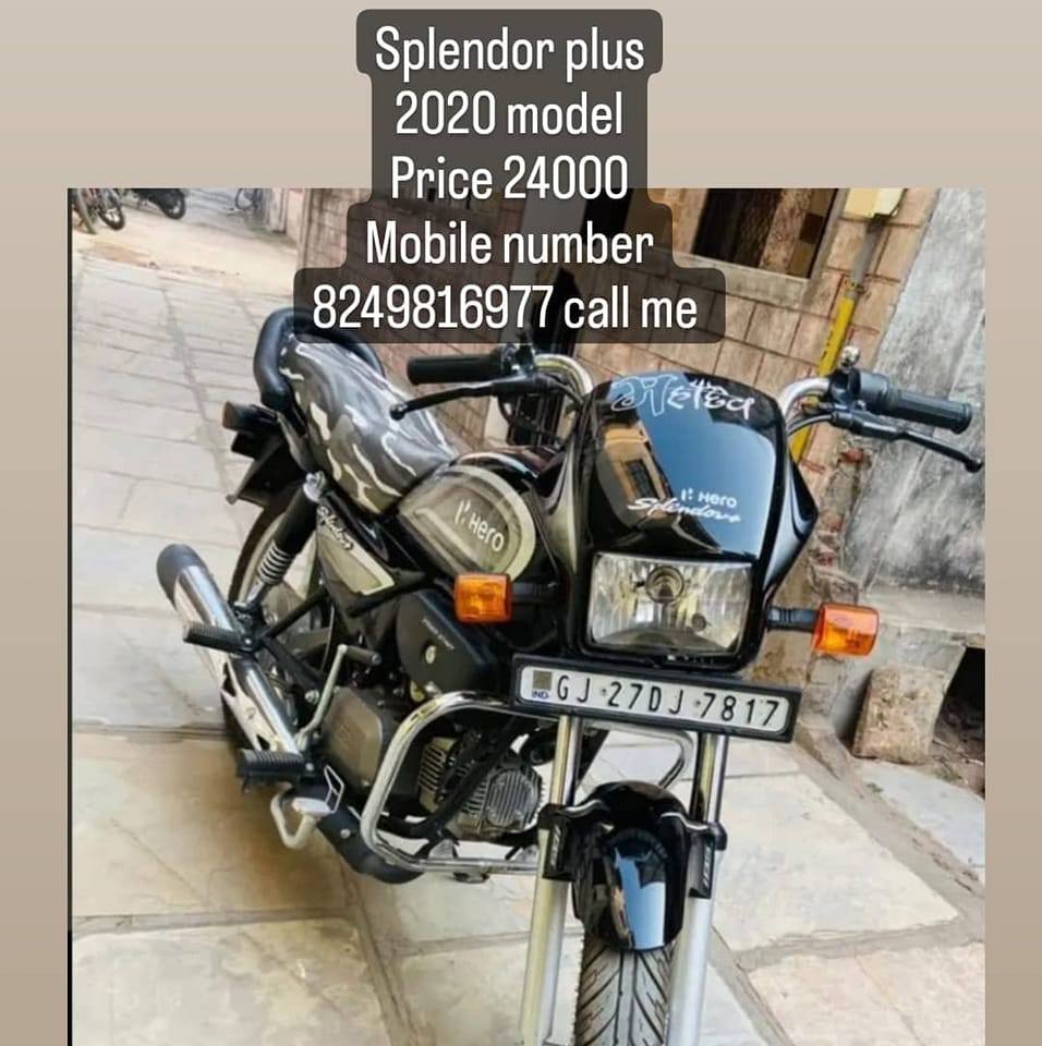 splendor Plus 2020 model price 25000