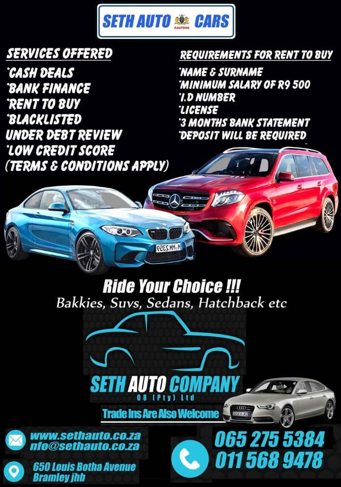 Seth Auto Company-Rent to Own | Johannesburg Central