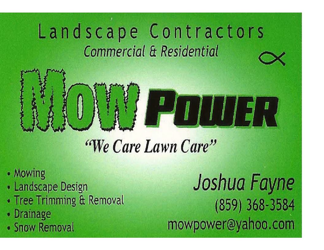 Mow Power Nicholasville KY