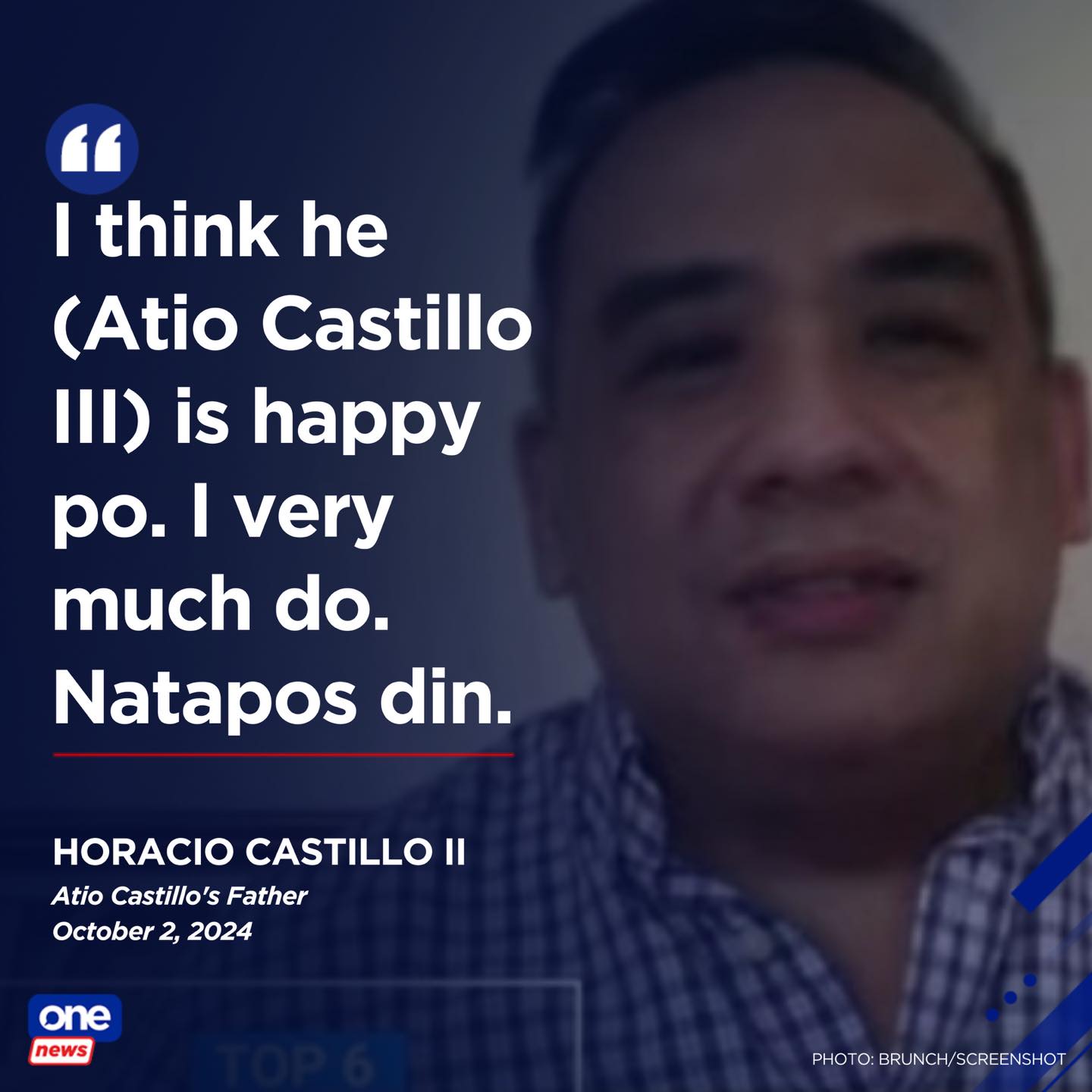 ONE News - The father of Horacio 
