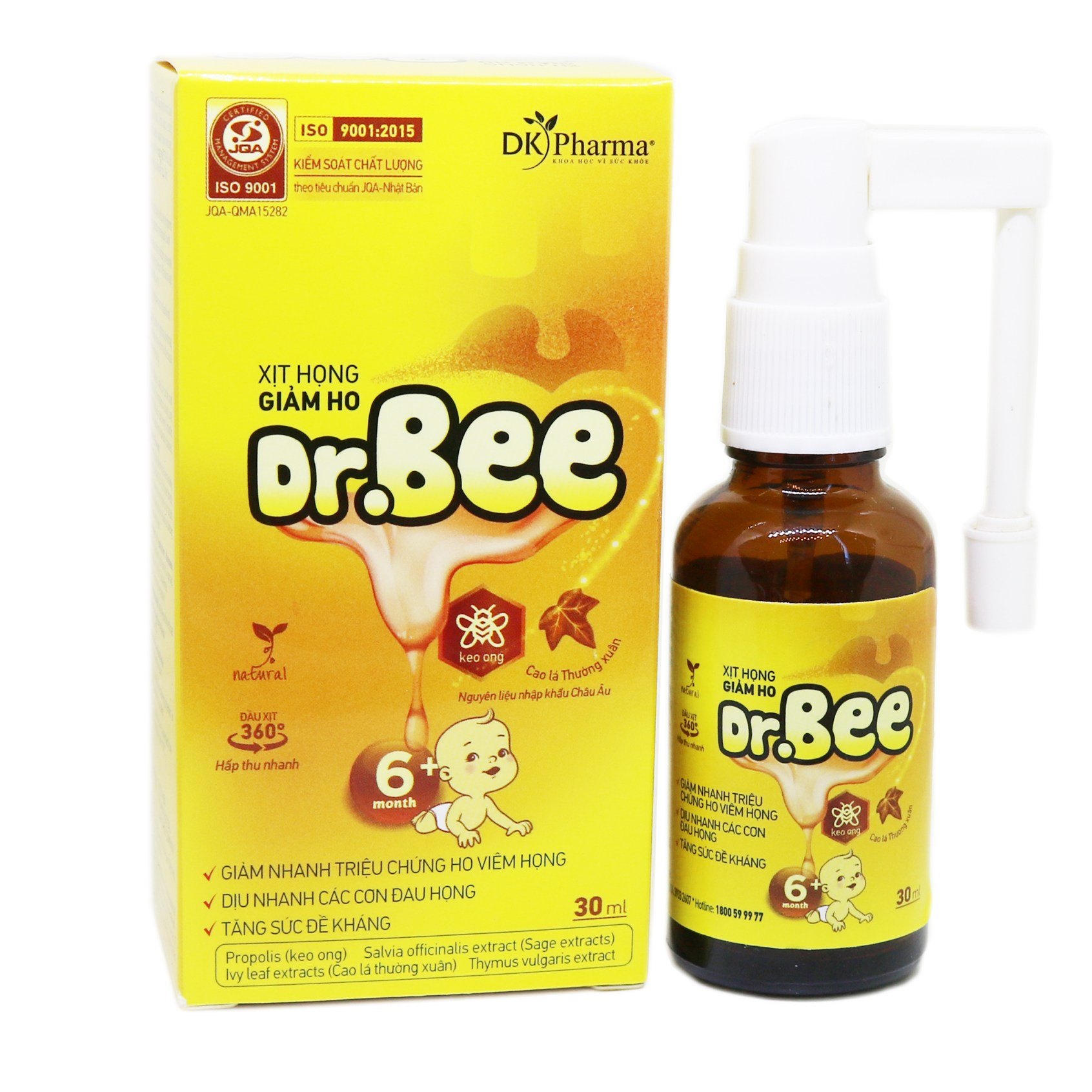 Dr Bee - Xịt Họng Keo Ong Giảm Ho, Sát Khuẩn, Dịu Họng | Ho Chi Minh City