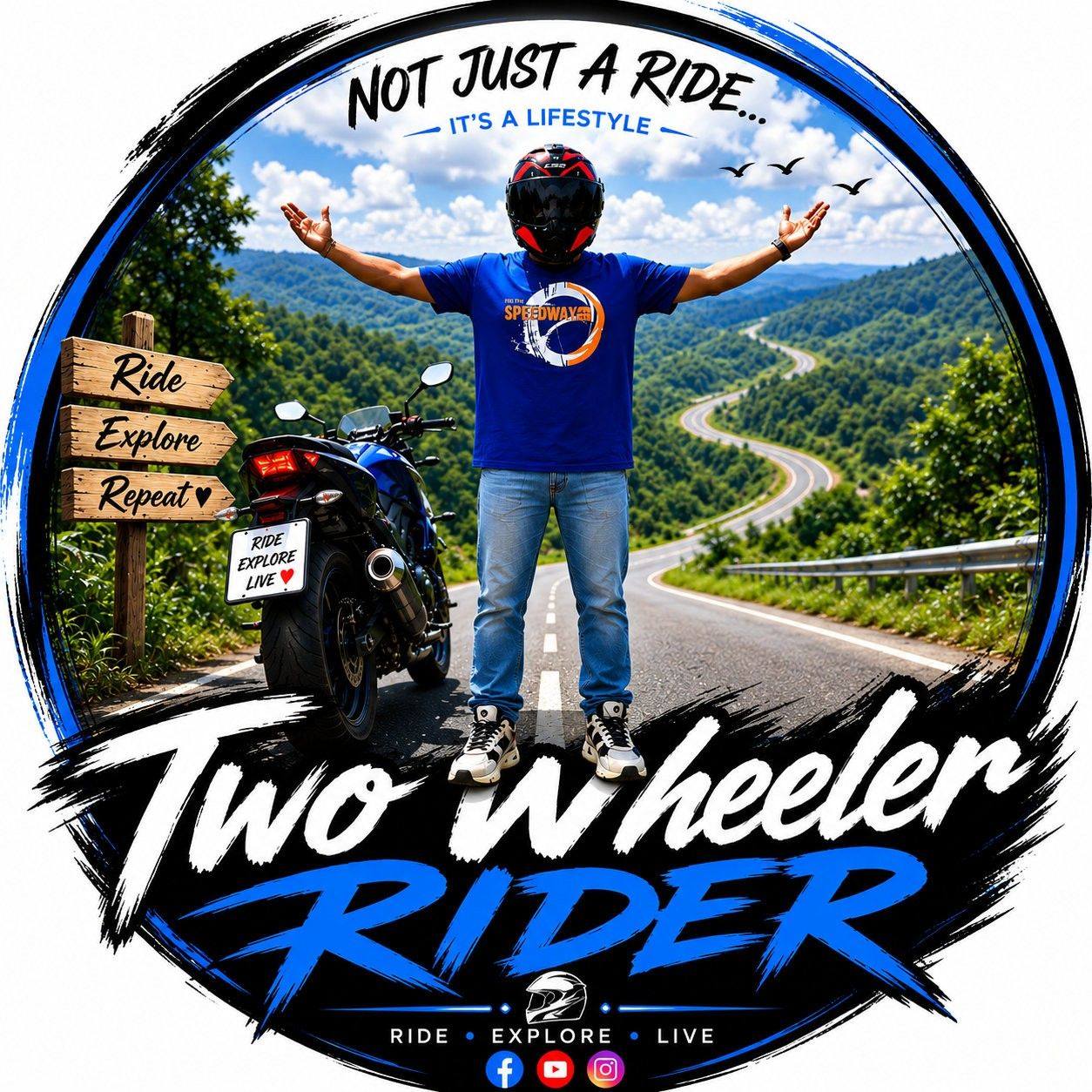 Two Wheeler Rider on Reels