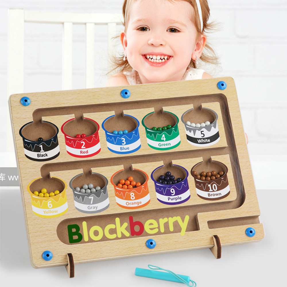 BlockBerry-เกมกระดาน แยกสีลูกปัดแม่เหล็ก ฝึกสมาธิเด็ก เรียนรู้สีผ่านทางเกม