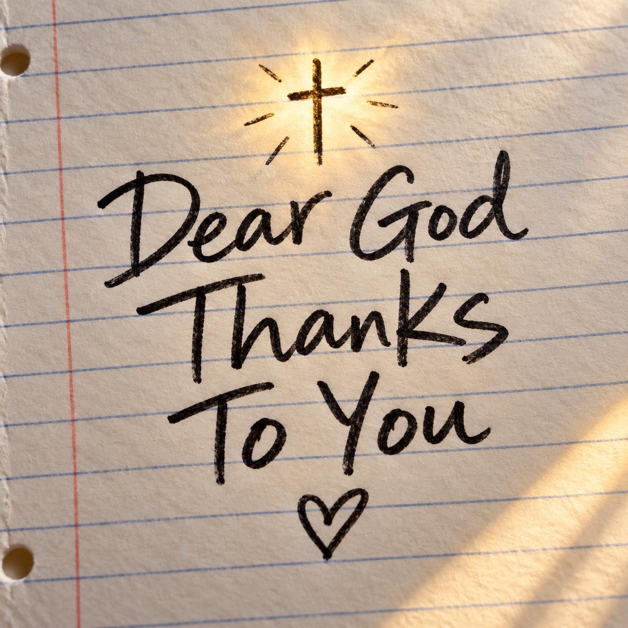 Dear God Thanks To You