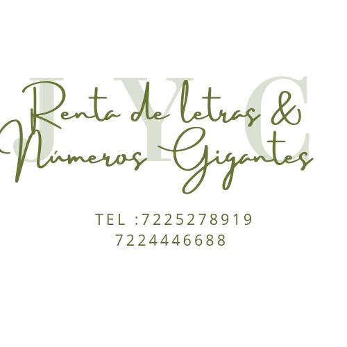 Renta de Letras y Numeros Gigantes | Metepec