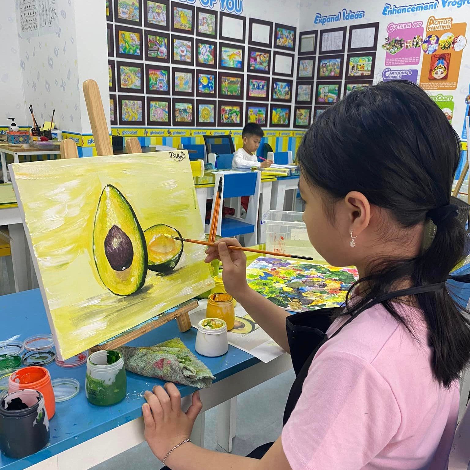 Lớp mỹ thuật sáng tạo cho bé từ 3 tuổi tại Global Art - TP Vinh | Vinh