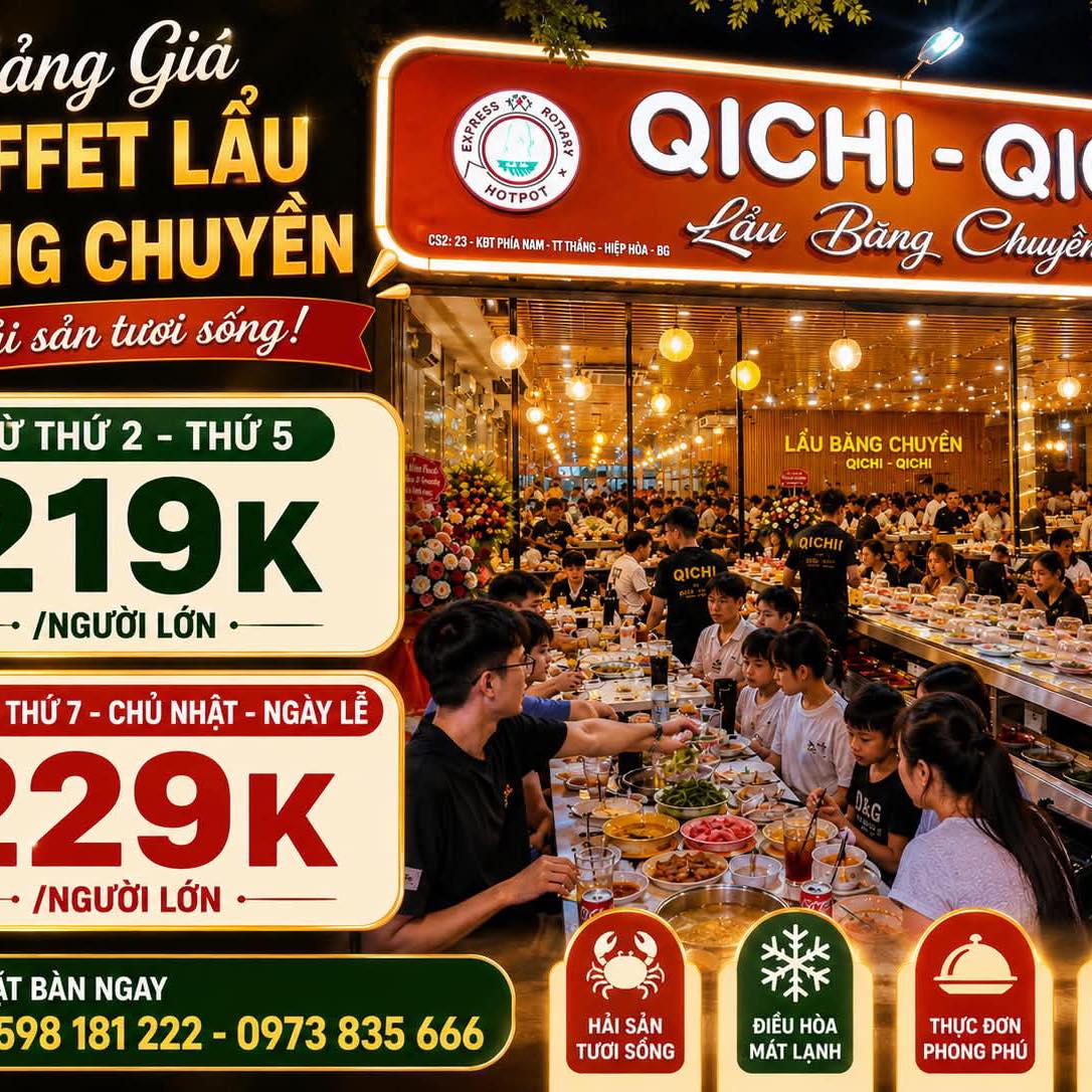 Qichi-Qichi Lẩu Băng Chuyền