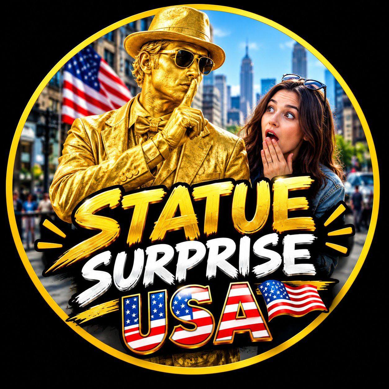 She thought this golden Pharaoh was just another statue in Las Vegas ...