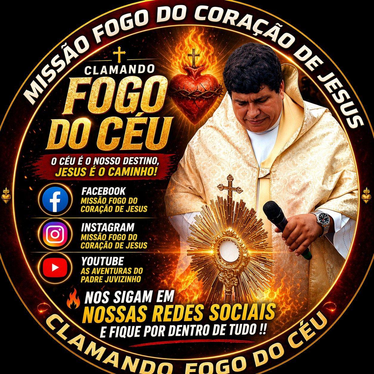 Missão fogo do Coração de jesus -Clamando Fogo do Ceu | Suzano SP