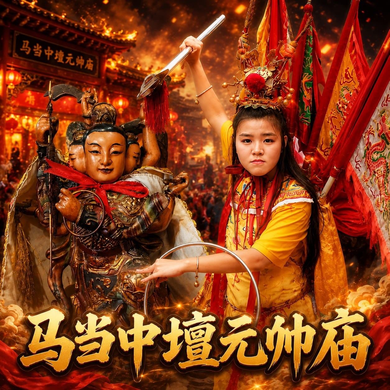 马当中壇元帅庙与娃娃队 | Kuching