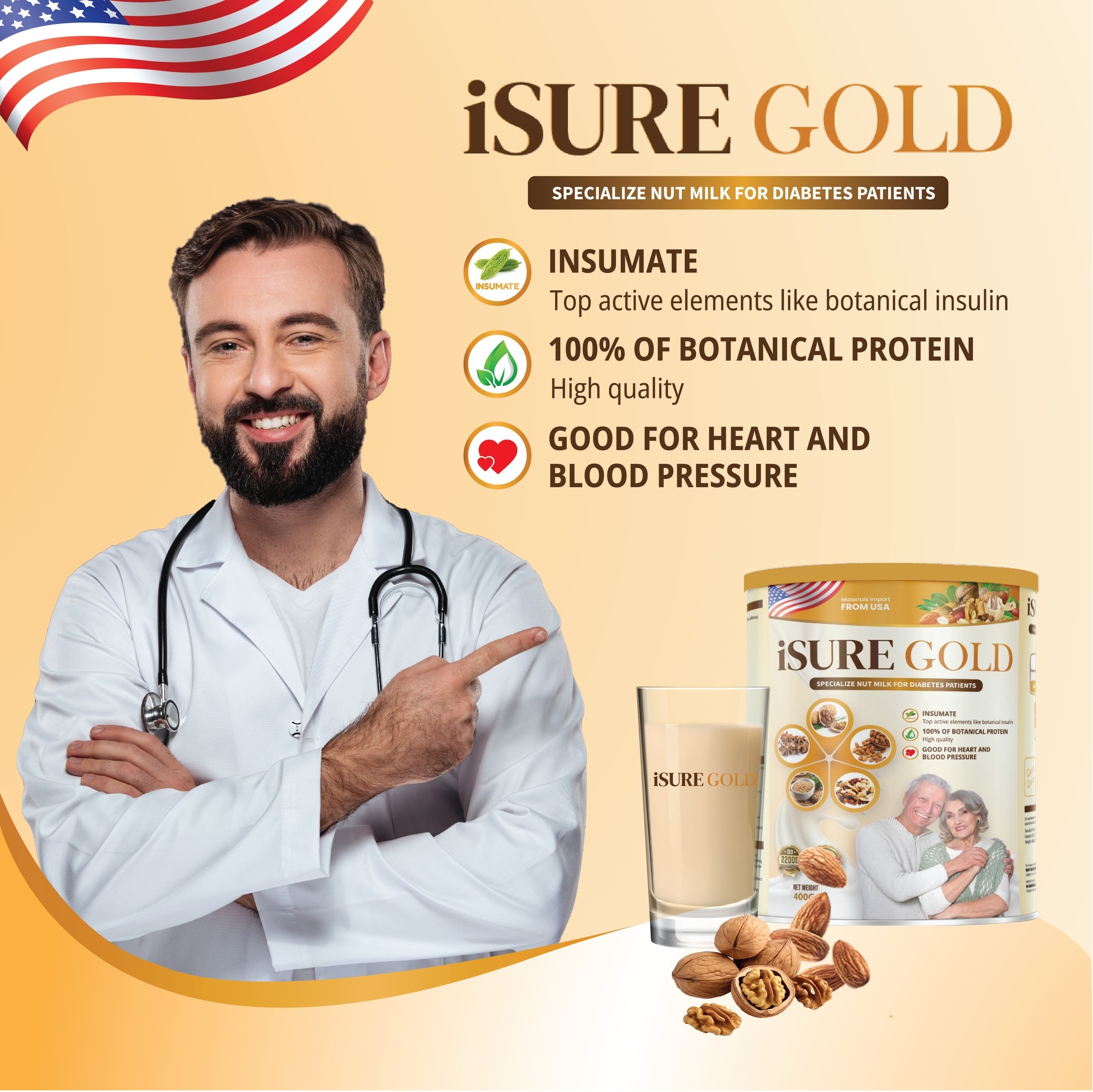 ISURE GOLD - Hypoglycemic nut milk