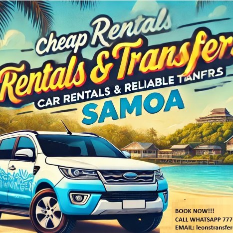 Cheap Car Rentals/Transfers Samoa
