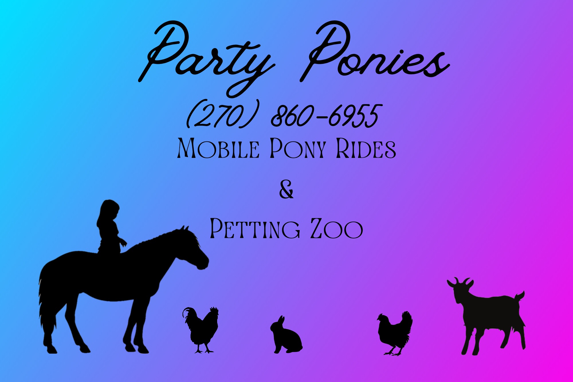 Party Ponies: Mobile Pony Rides and Petting Zoo | Henderson KY