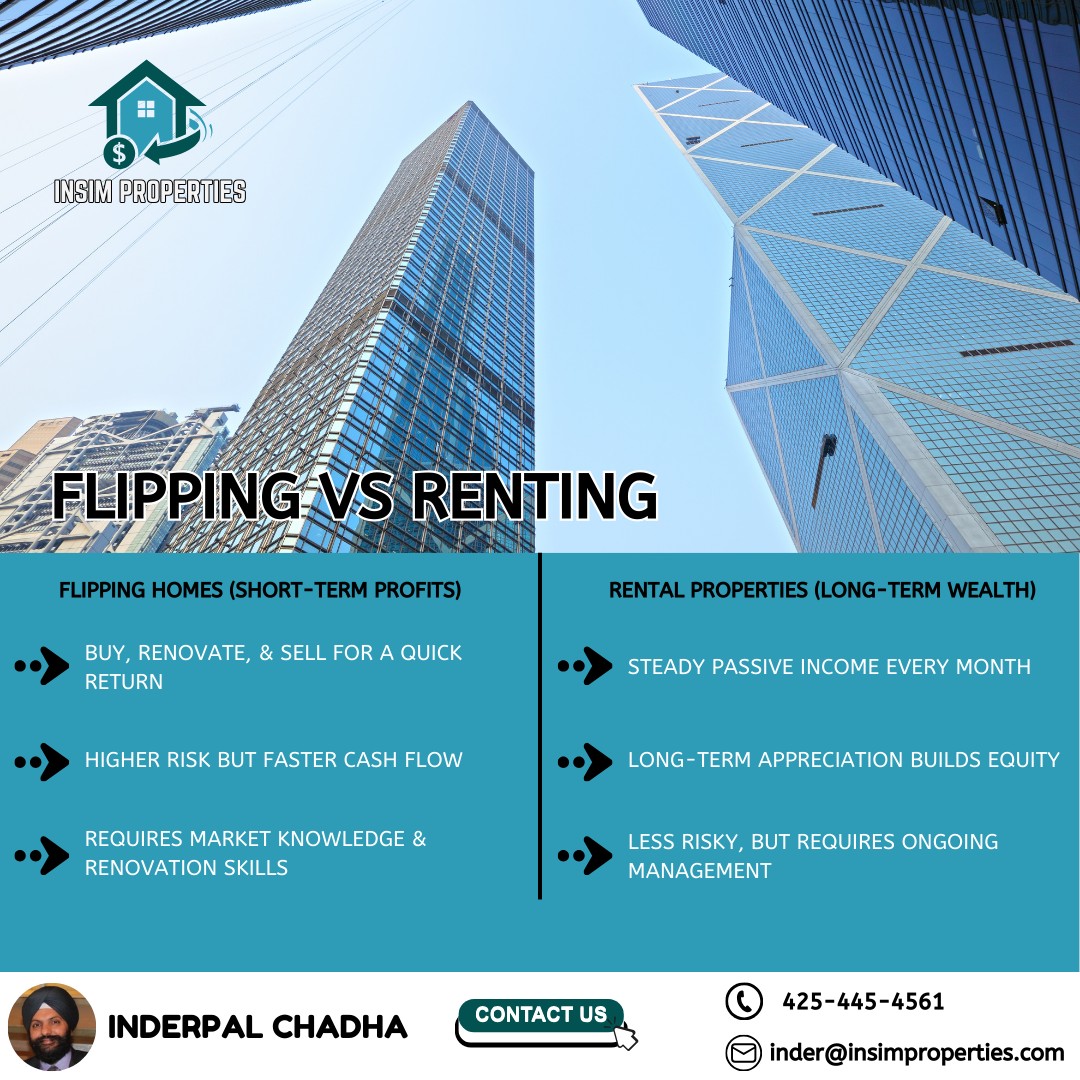 🏘️ Flipping vs. Renting – Which... - InSim Properties | Facebook