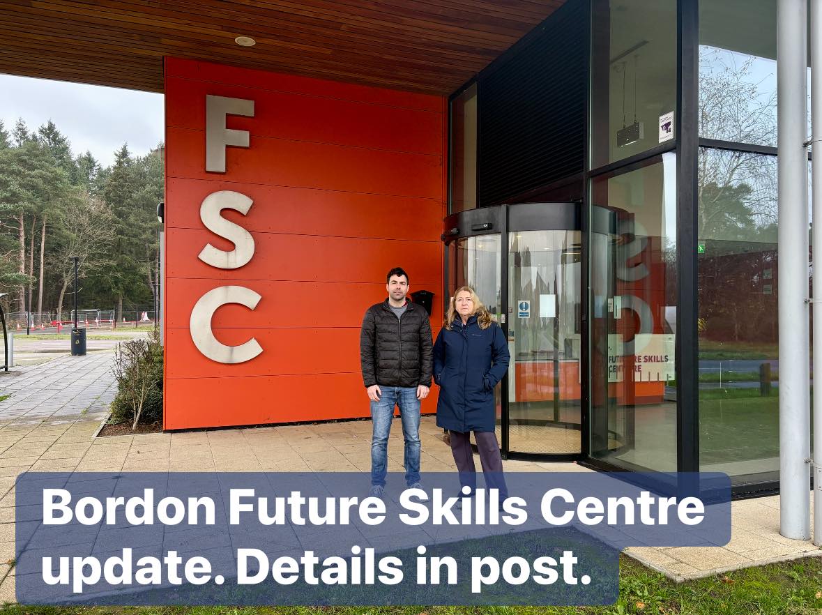 Whitehill - *** Bordon Future Skills Centre update *** Today (11 Dec ...