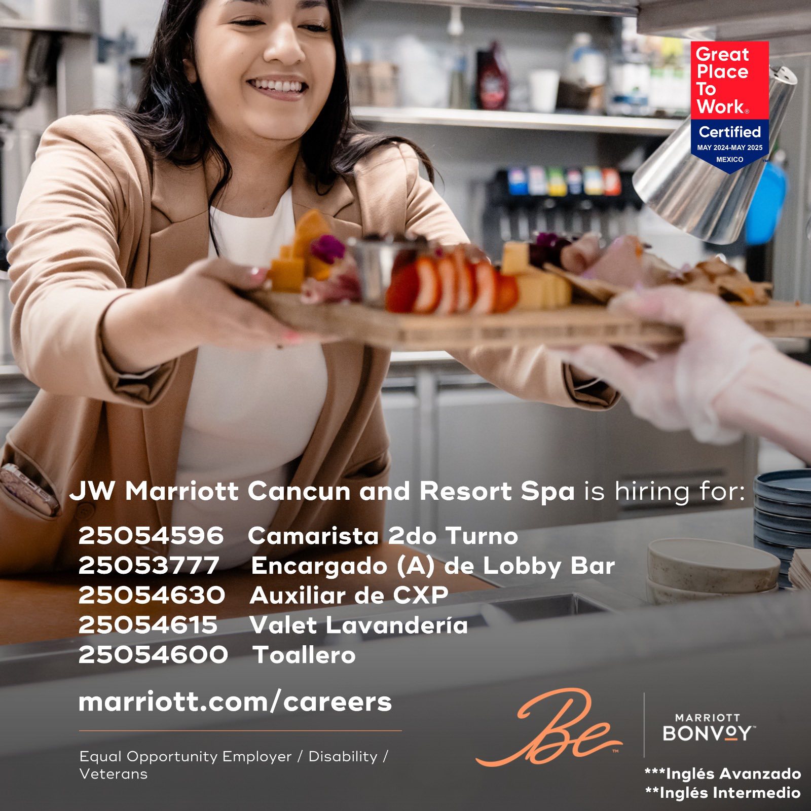 Oportunidades Marriott Cancún Collection | Cancún