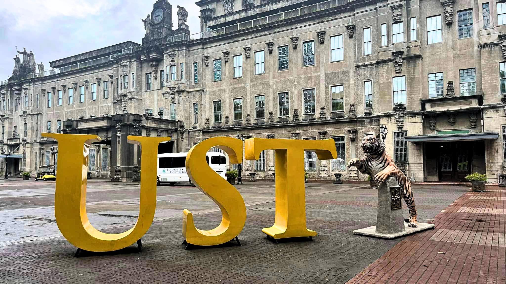 The Flame - LOOK: The UST block letters and tiger statue... | Facebook