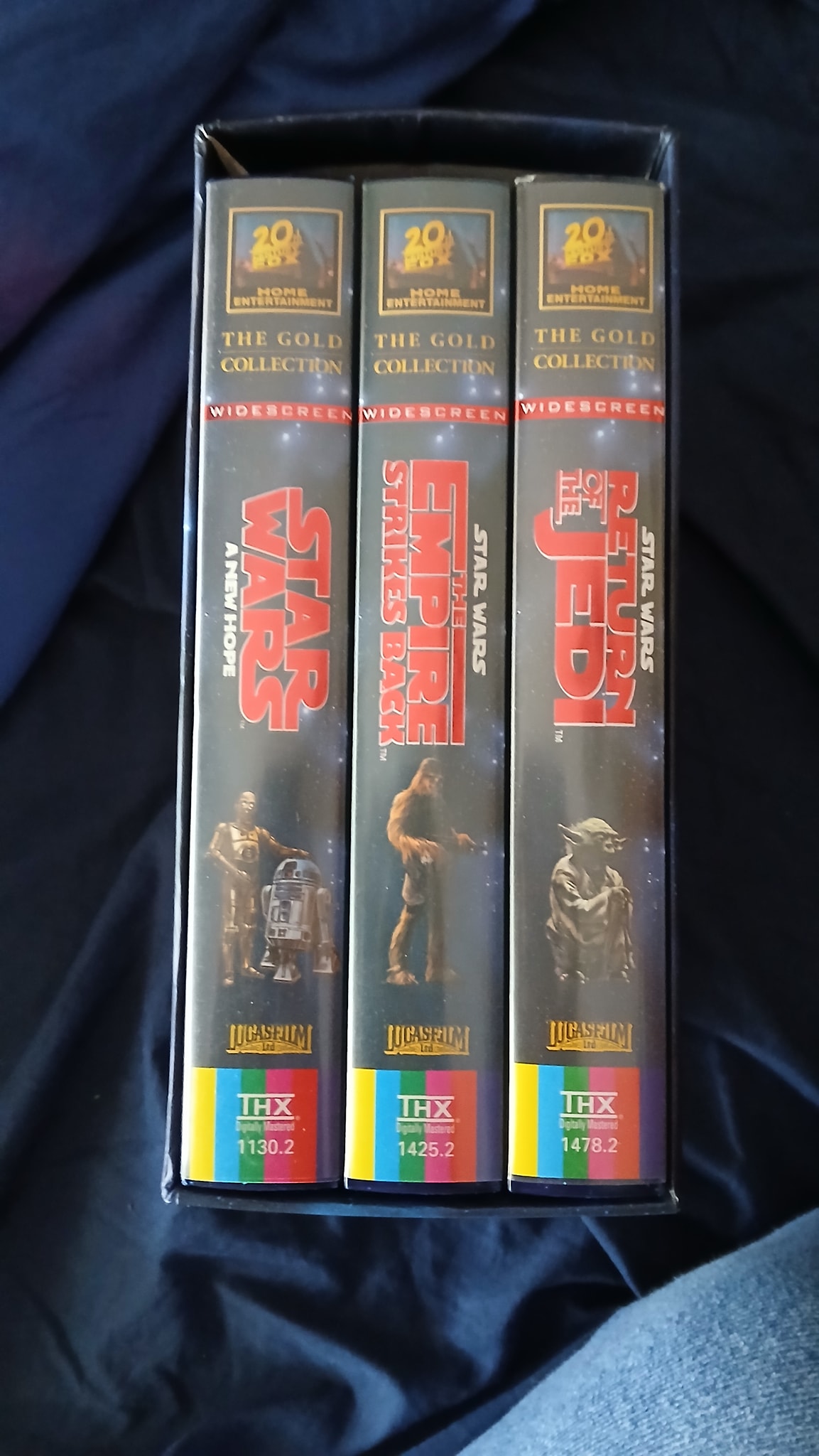 1995 Star Wars original trilogy box set with theatrical releases
