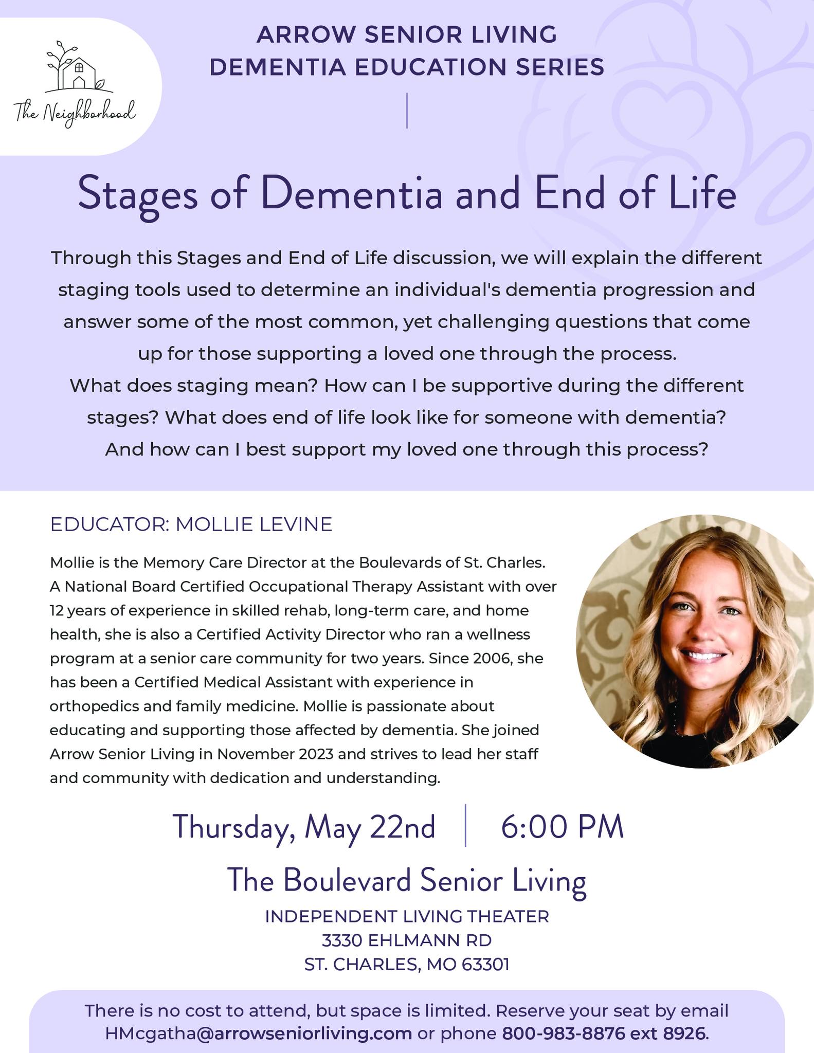 Education Series: Stages of Dementia and End of Life