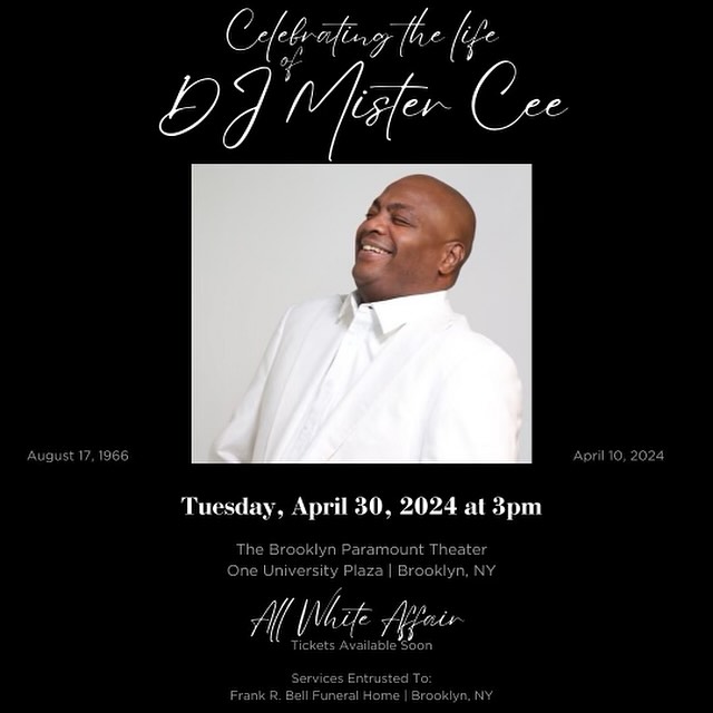 The details of the homegoing service for DJ Mister Cee have been