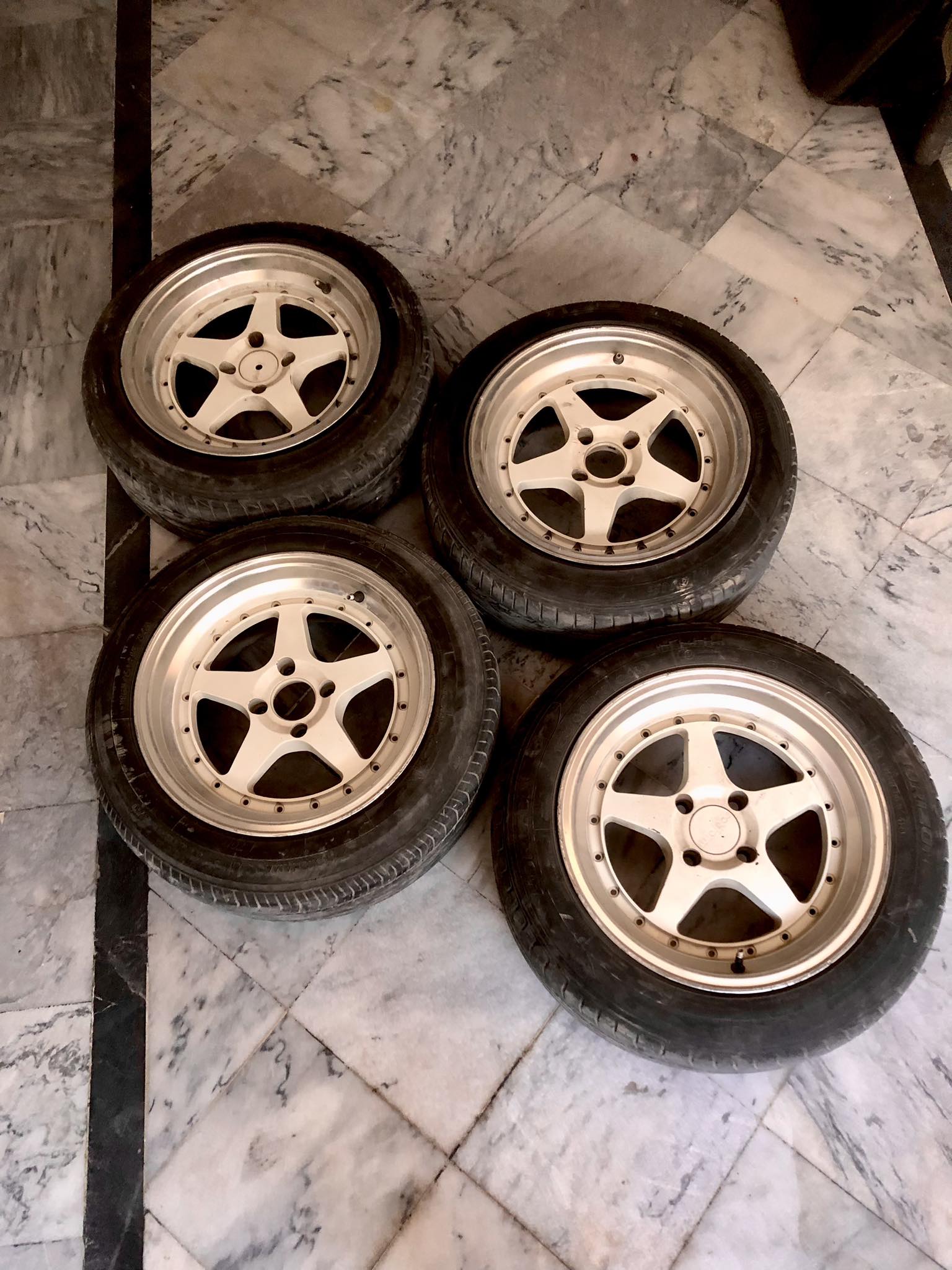 15” RIMS & TYRES (185-65-15) PCD - 4 x 100. ?2,000 ☎️~ 683-6080