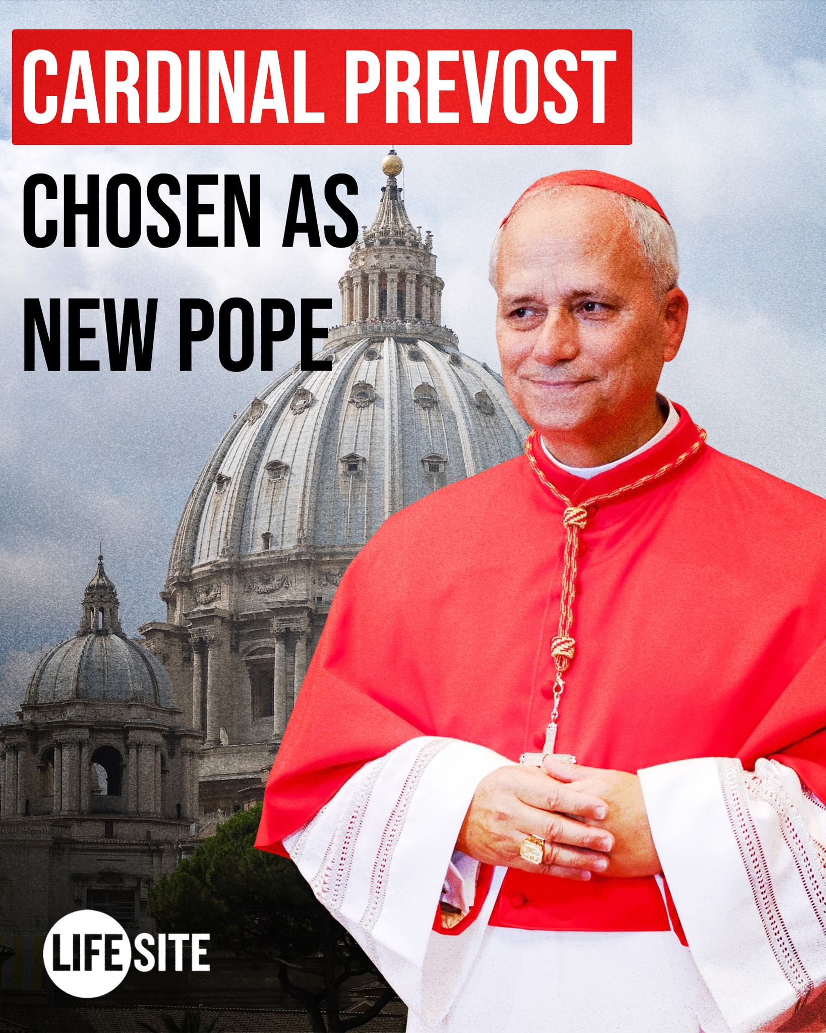 Sign - The election of Cardinal Prevost as Pope, from Chicago, USA ...