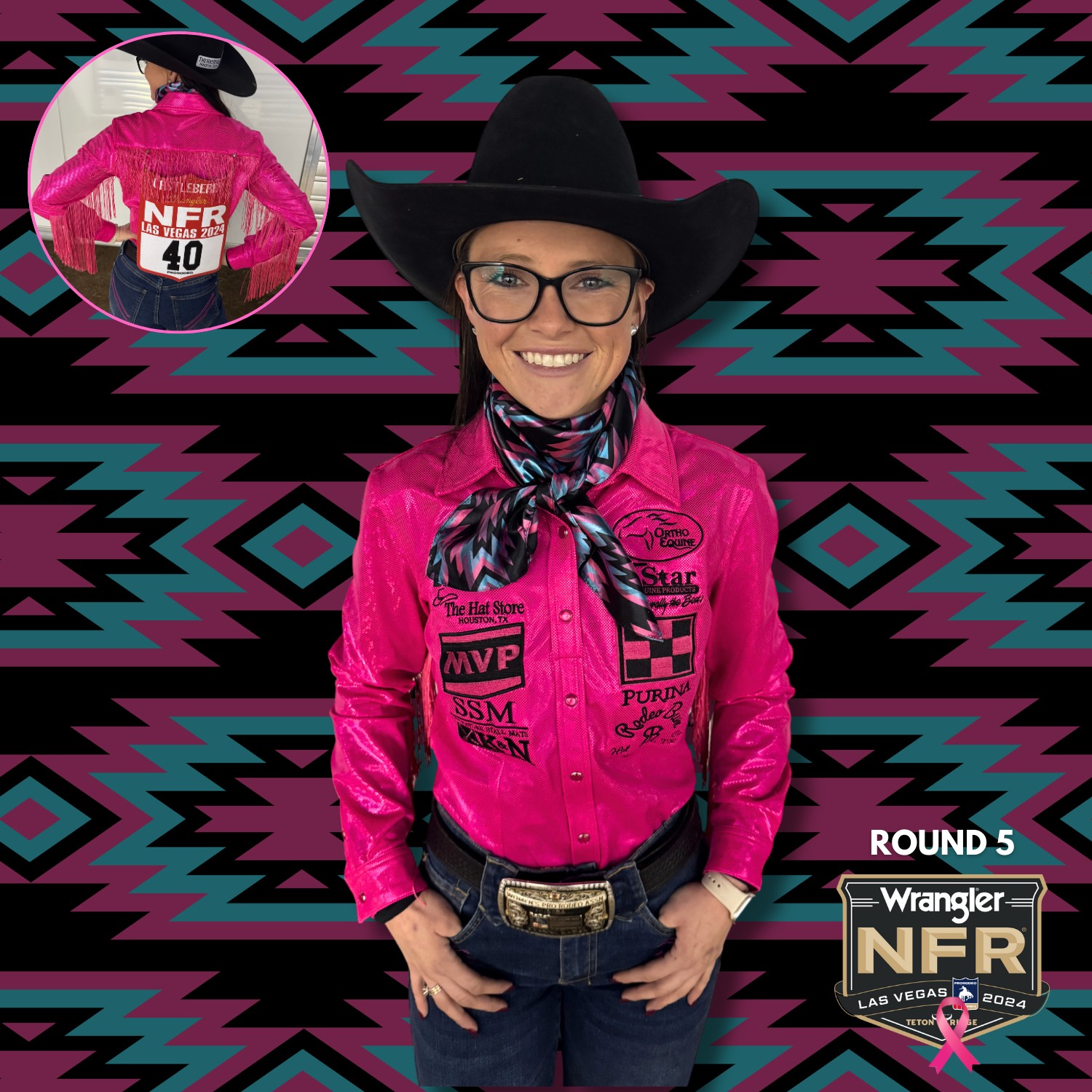 ROUND 6 for Ashley Castleberry at the 2024 NFR! It