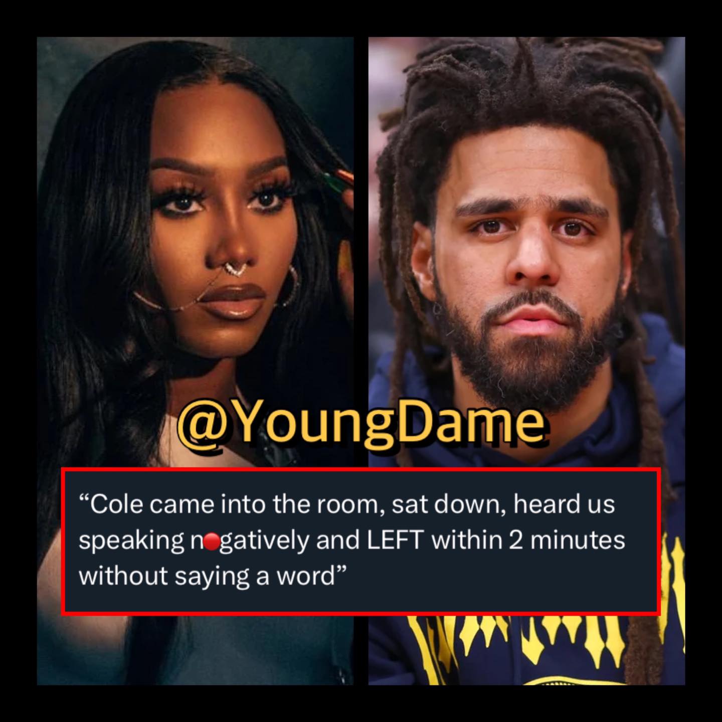 MuniLong speaks on #JCole leaving her studio session before they 