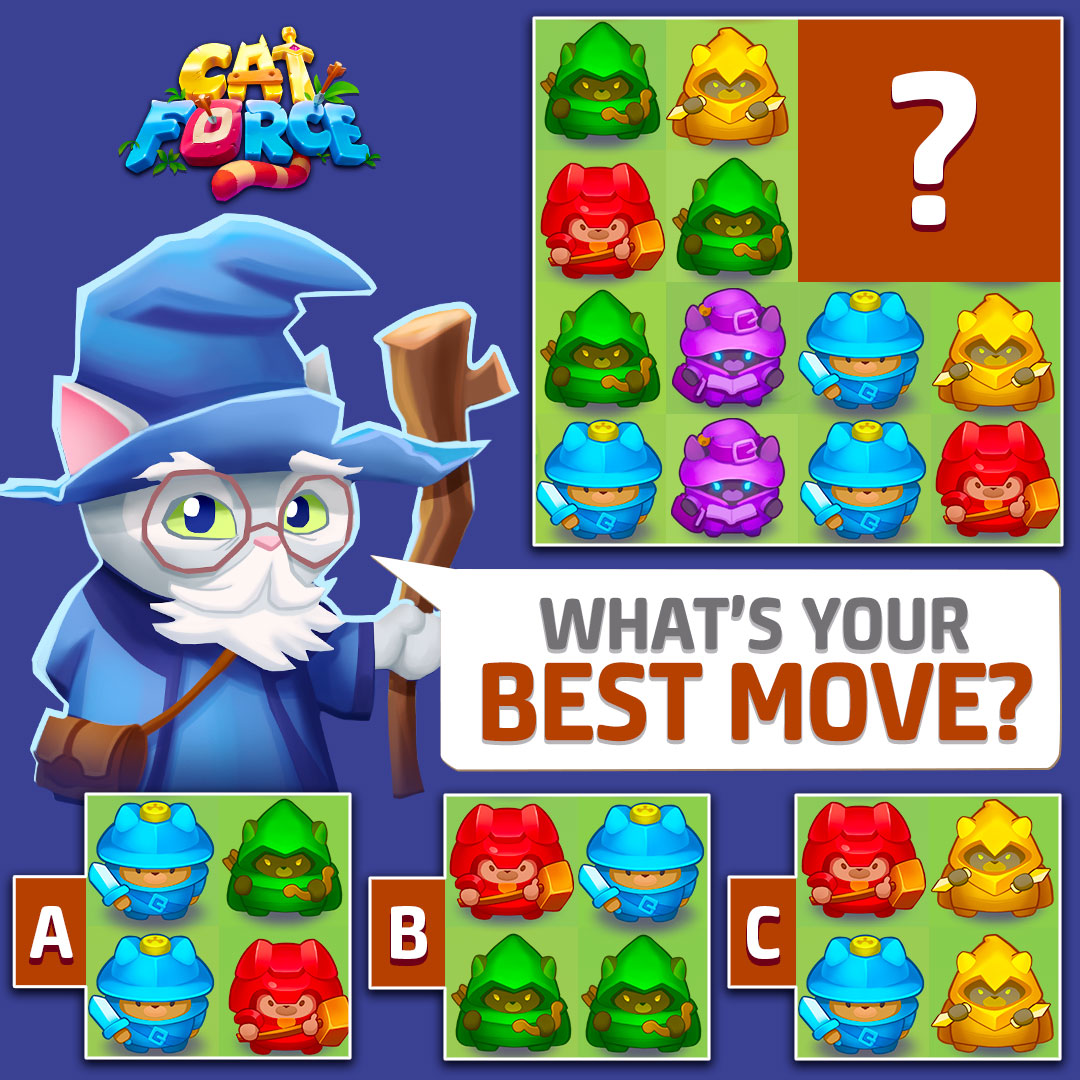 Cat Force - The Wise Cat needs help with his battle plan!...
