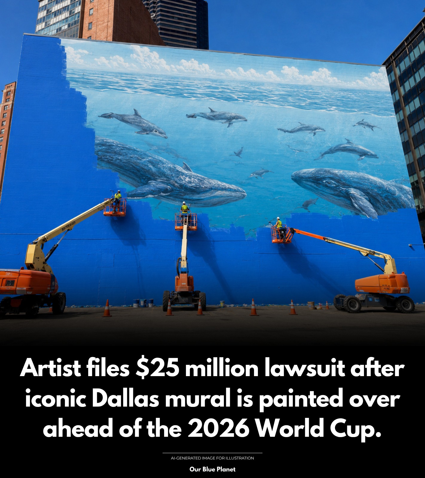 Environmental artist Robert Wyland has filed a federal lawsuit