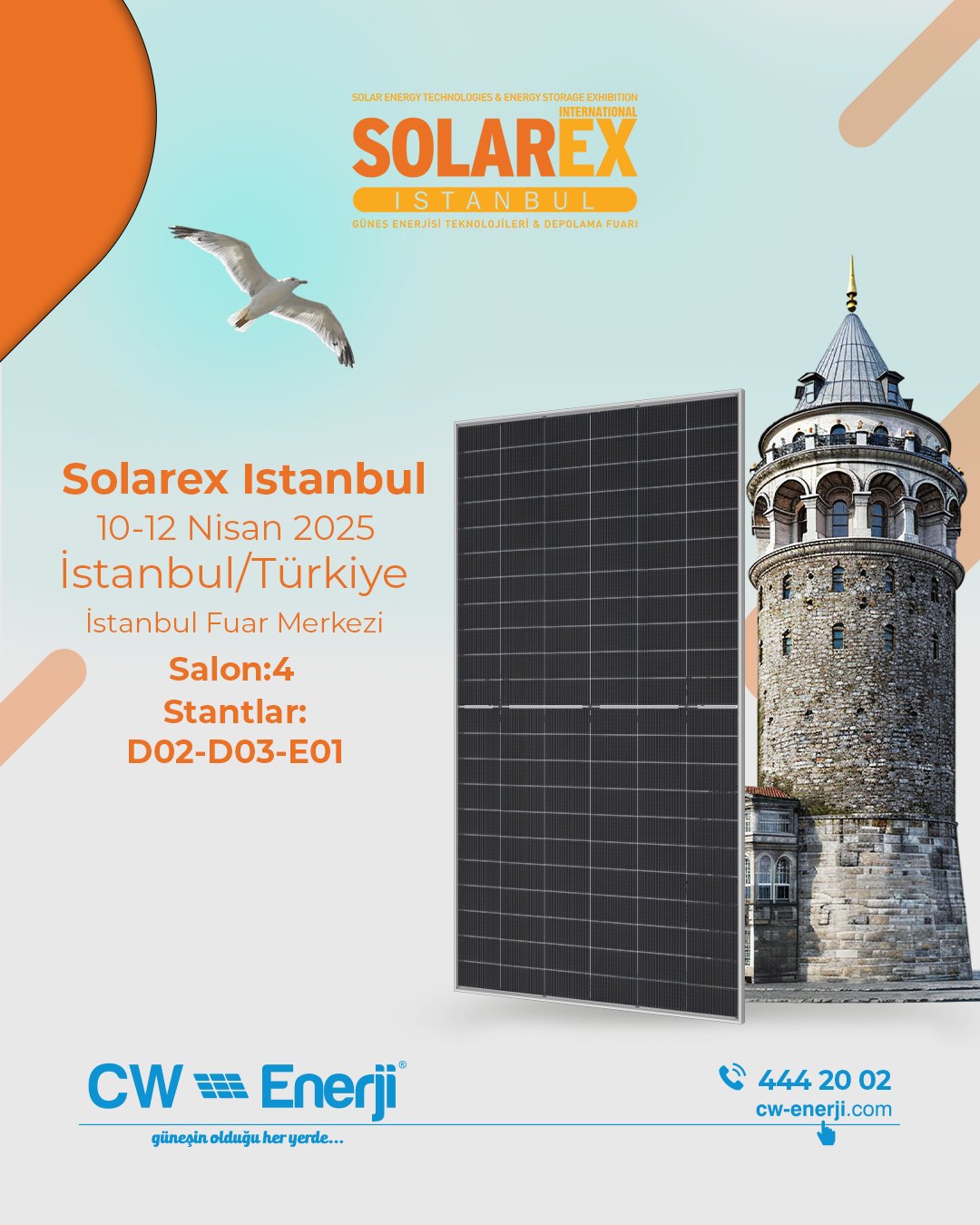 CW - CW Enerji olarak 10-12 Nisan 2025 tarihlerinde Güneş Enerjisi ve ...
