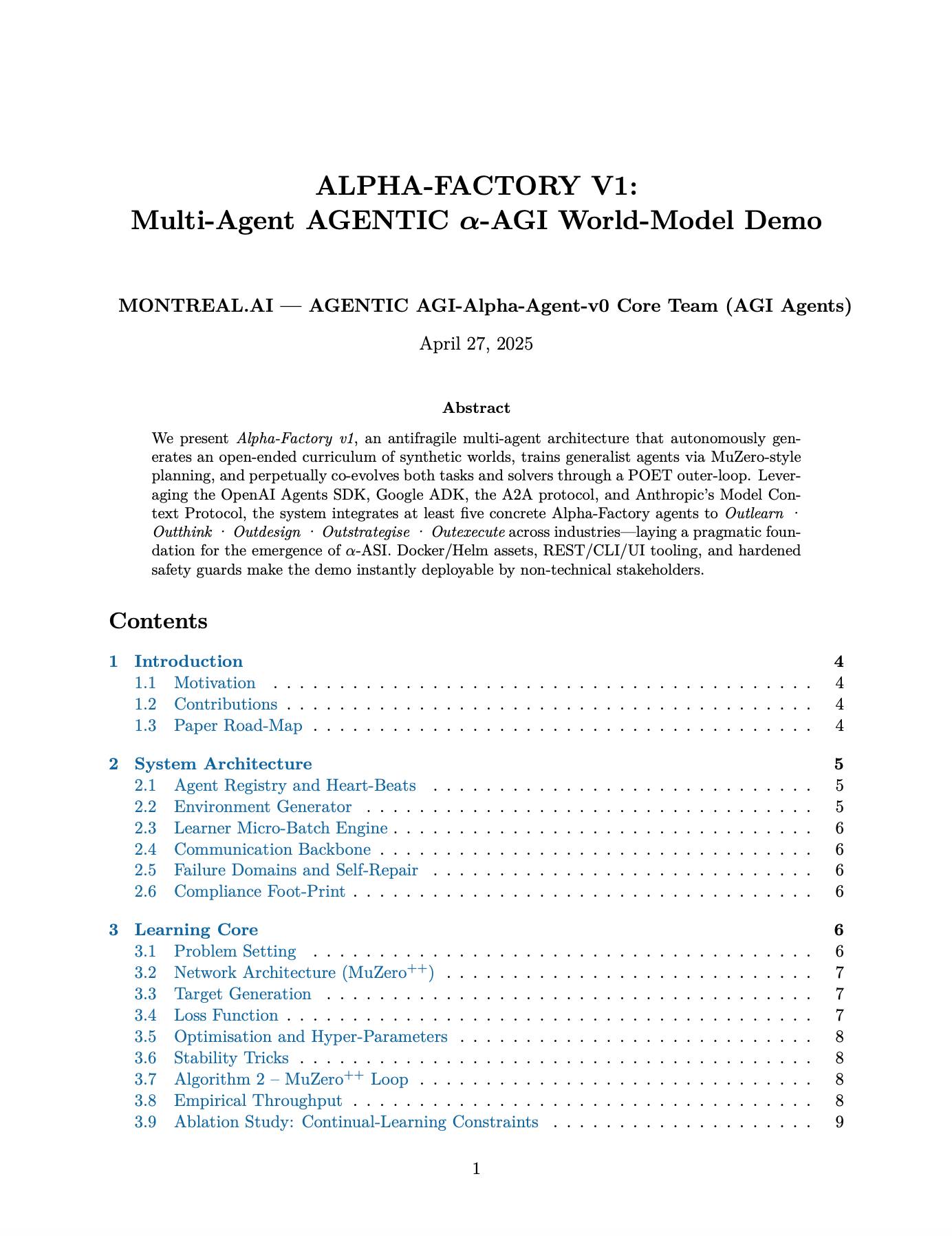 Montreal.AI - [ ALPHA-FACTORY V1: Multi-Agent AGENTIC α-AGI World-Model ...