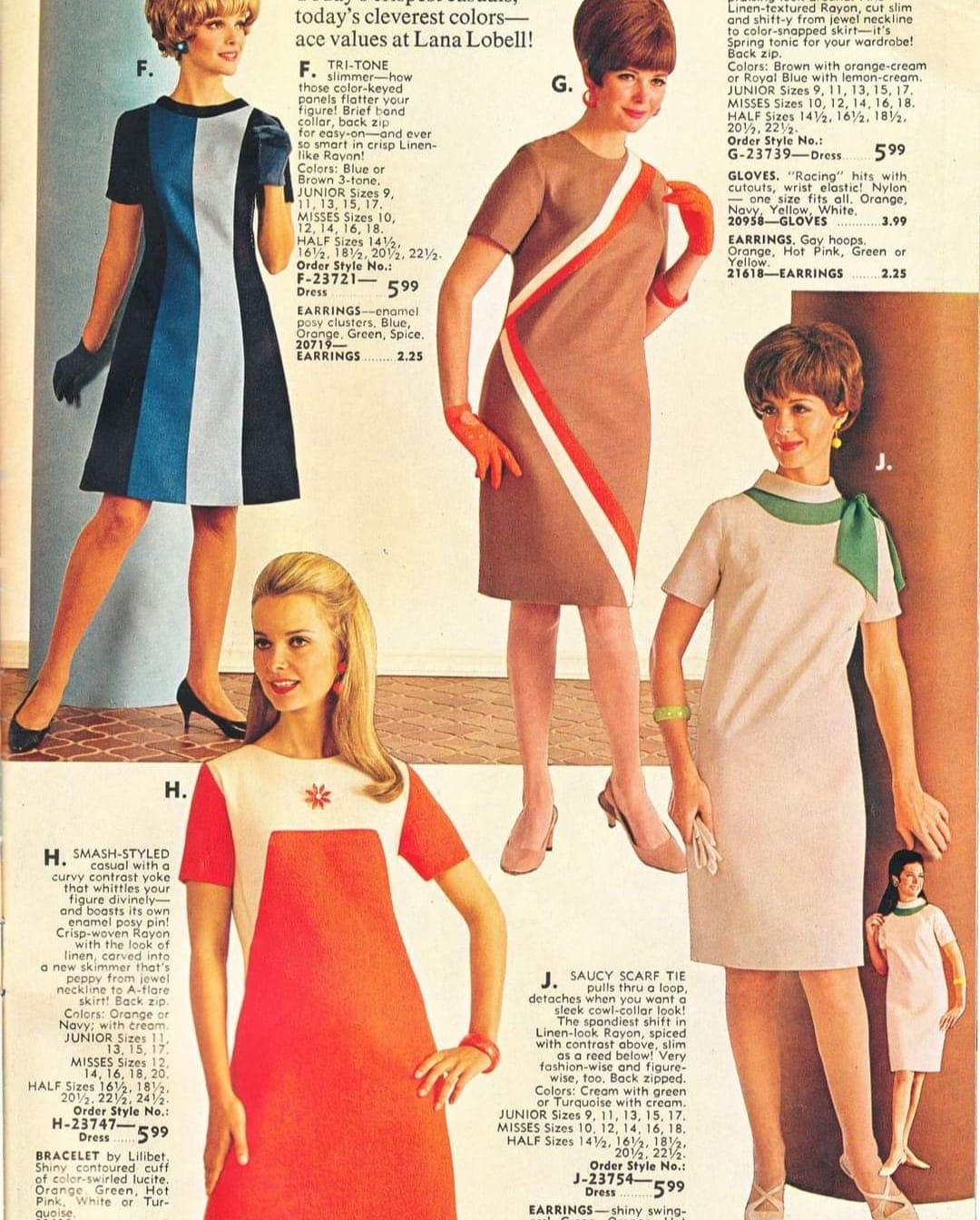Lana Lobell fashion catalogues, the complete 1960 volume.
