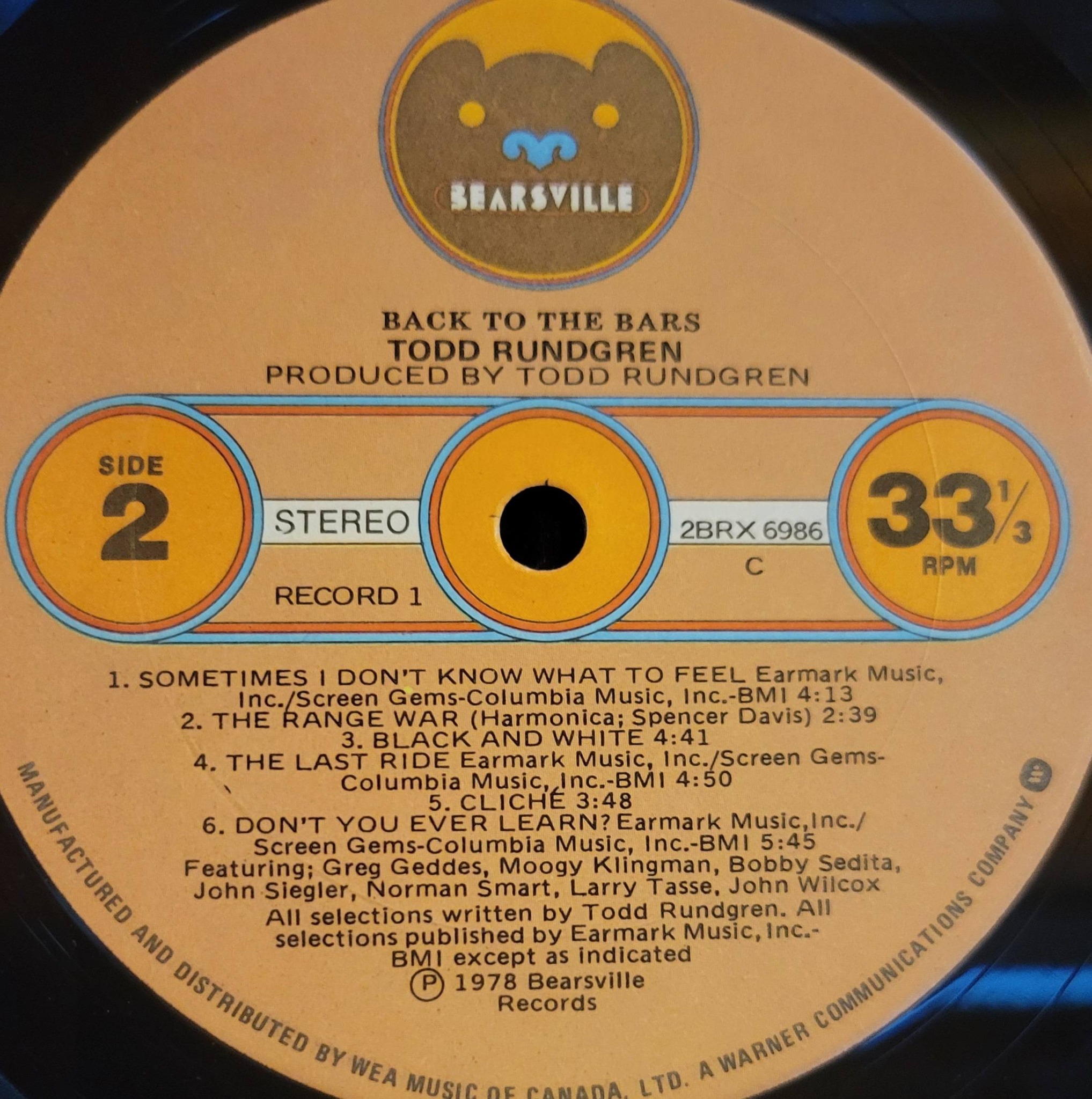 Todd Rundgren's 'Back To The Bars' double live album