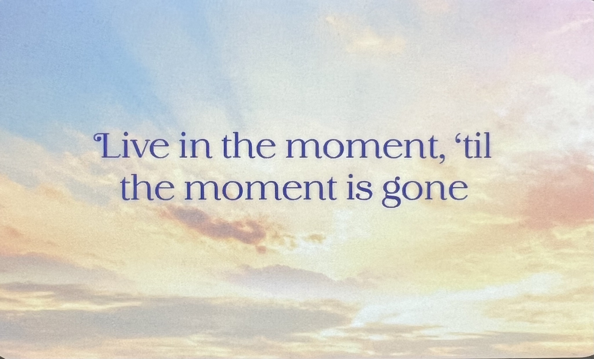 Live In The Moment With Lisa
