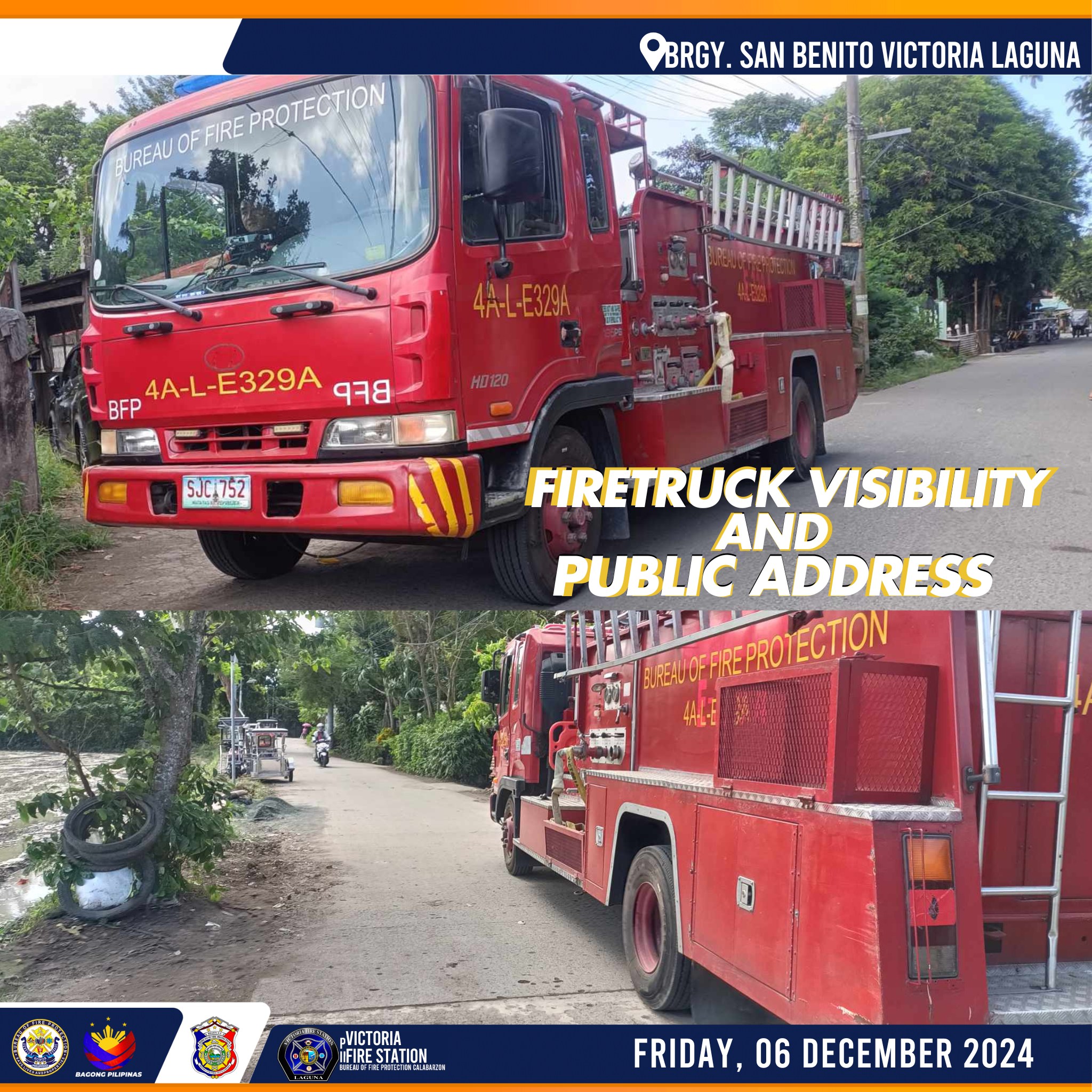 BFP - LOOK! 06 December 2024, In connection to Oplan Paalala Iwas ...