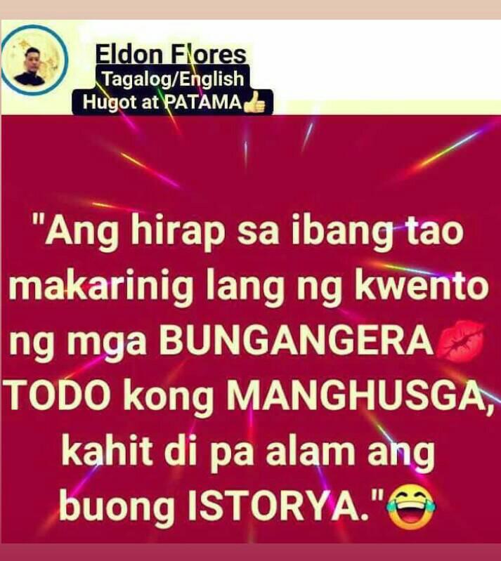 Tagalog/English Hugot at Patama