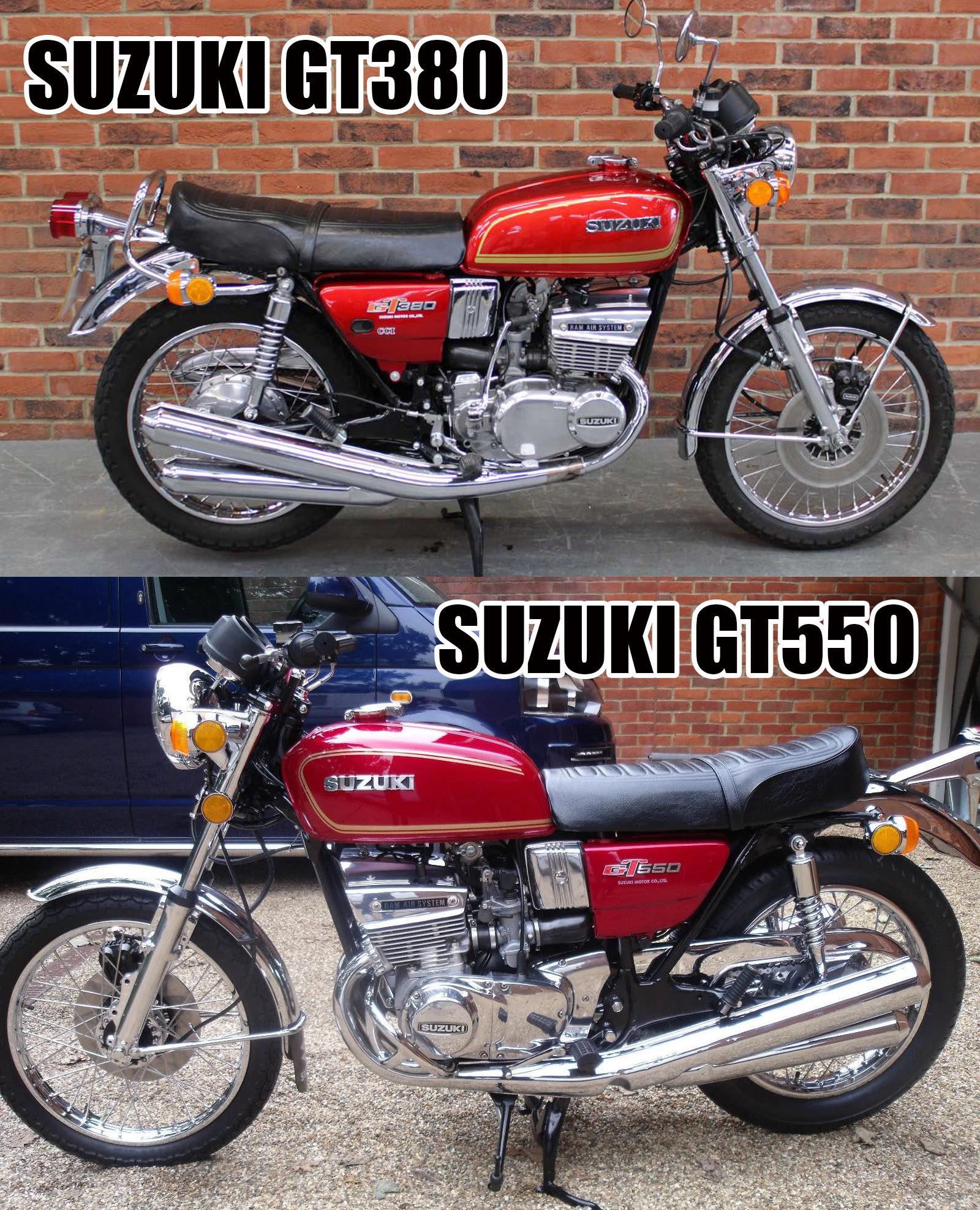 当時 GT750 スガヤ バラチャン GT550 GT380 KH Z1 Z2 🔥 1976 Suzuki GT380 vs GT550 🔥 In 1976, Suzuki's famous Ram-Air