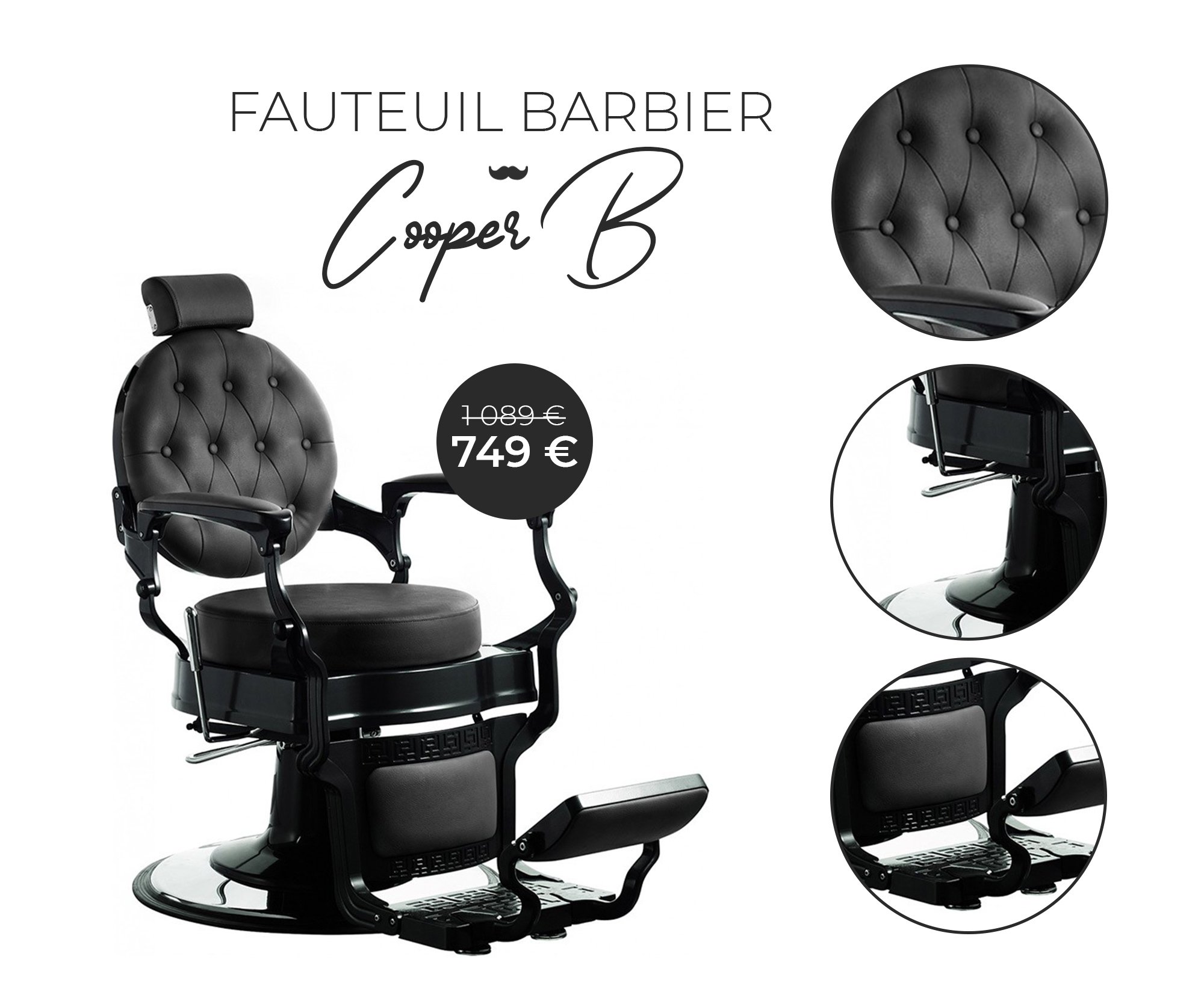Playmobil 71535 Salon De Coiffure My Life – Fauteuil Barbier, Miroir, Accessoires & 2 Personnages Dès 5 Ans