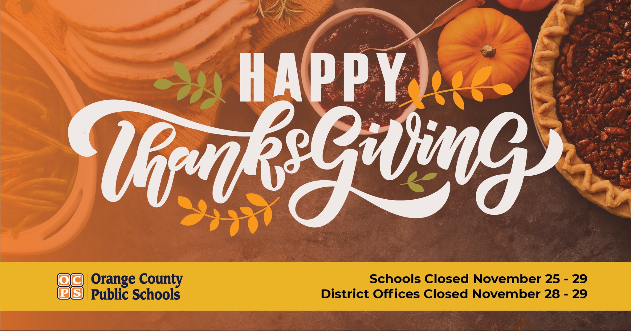 The Thanksgiving break is... - Orange County Public Schools | Facebook