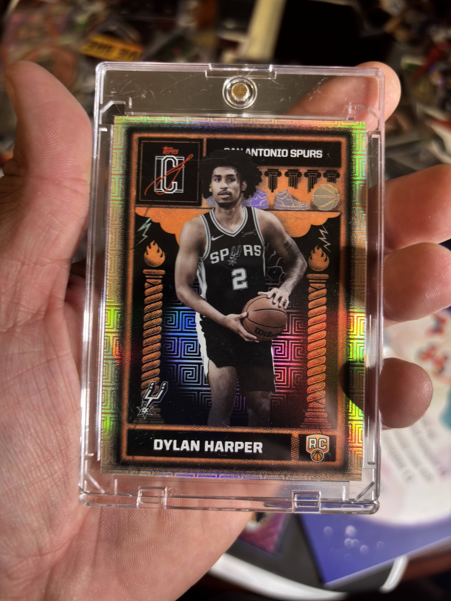Dylan Harper San Antonio Spurs basketball card found in Topps 