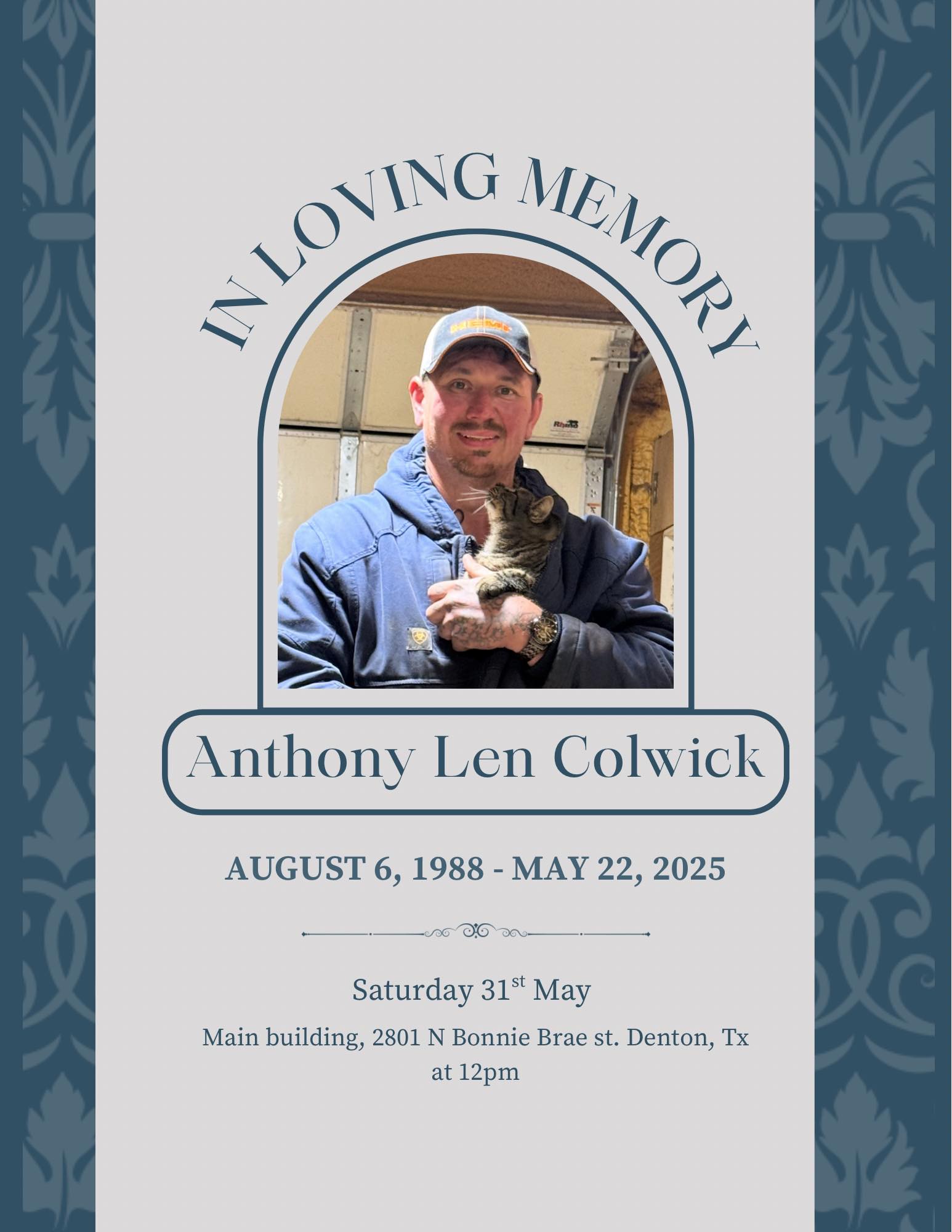 The Memory Of Anthony Len Colwick | Facebook
