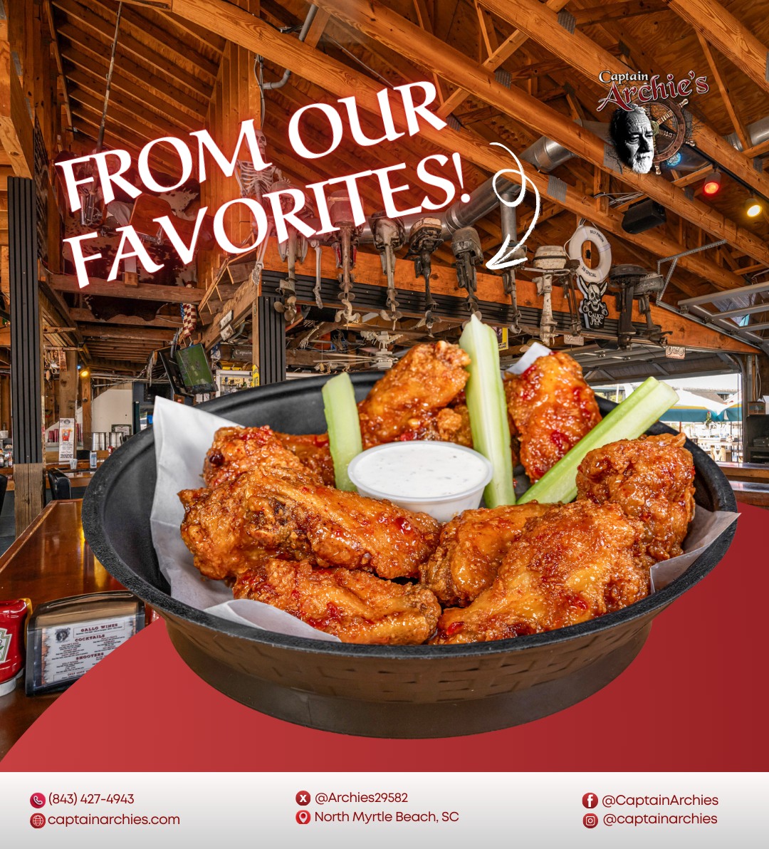 Captain - ⚓ All hands on wings! Captain Archie's is serving up finger ...
