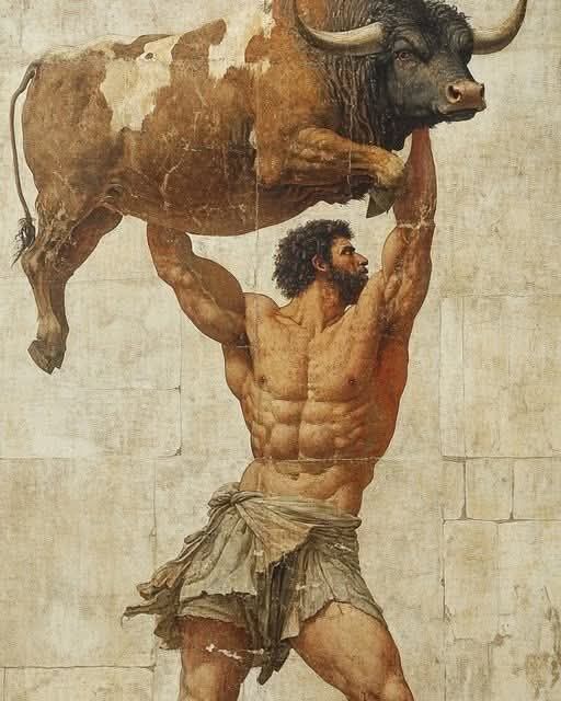 Greeks - 🟦Almost 2,500 years ago, Milo of Croton, an iconic #Greek ...
