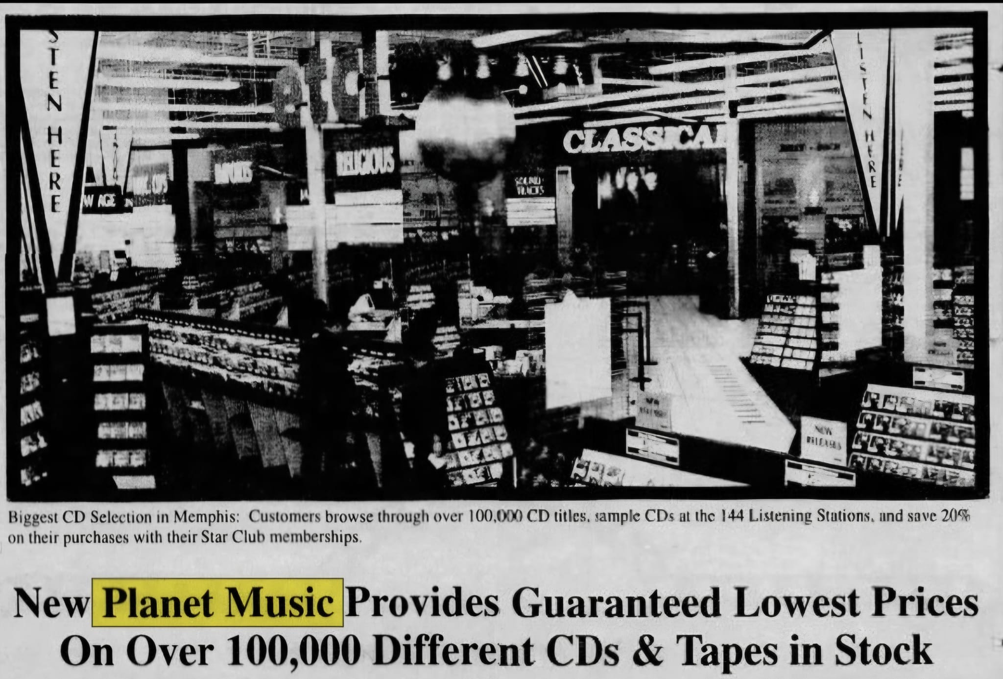 Memphis music scene in 1990